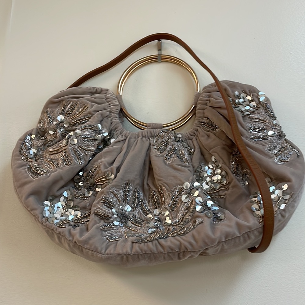 New Anthropologie Embellished Floral Satchel!!🔥🔥🔥 - Picture 5 of 14